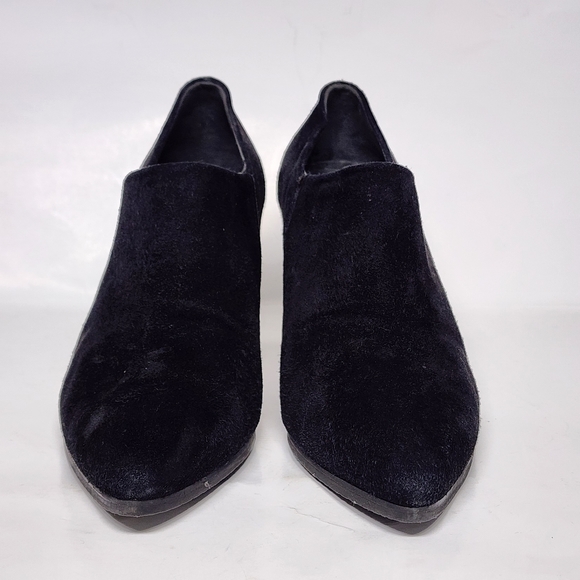 Stuart Weitzman Black Suede Heeled Booties 8M - Picture 2 of 13